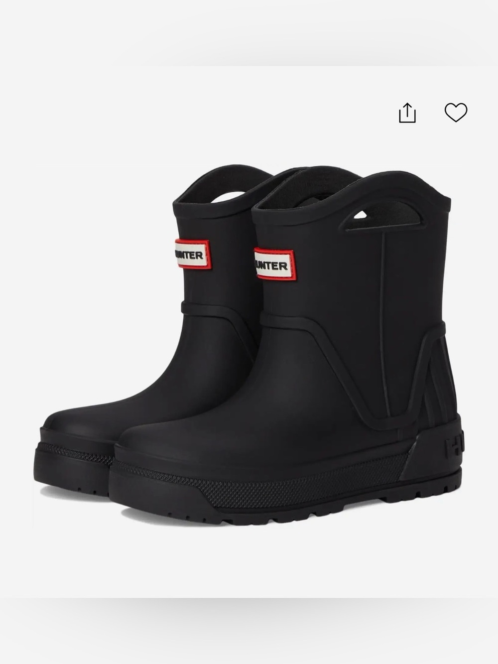 Hunter Toddler Black Rain Boots